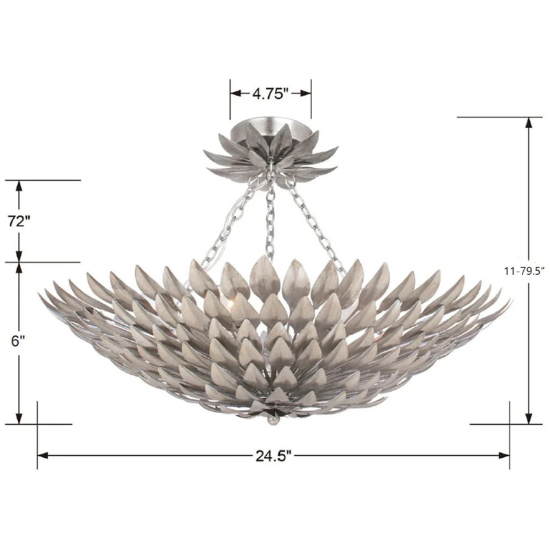 Broche Convertible Florette Semi Flush