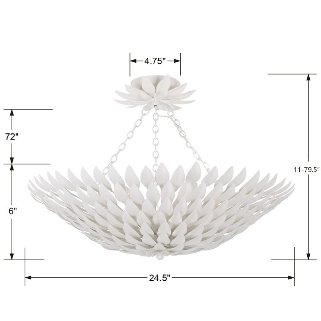 Broche Convertible Florette Semi Flush