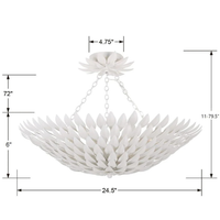 Broche Convertible Florette Semi Flush