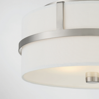 2-Light Drum Ceiling Light