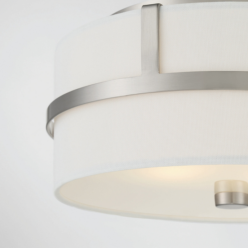 2-Light Drum Ceiling Light