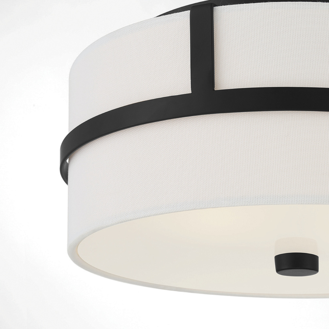 2-Light Drum Ceiling Light