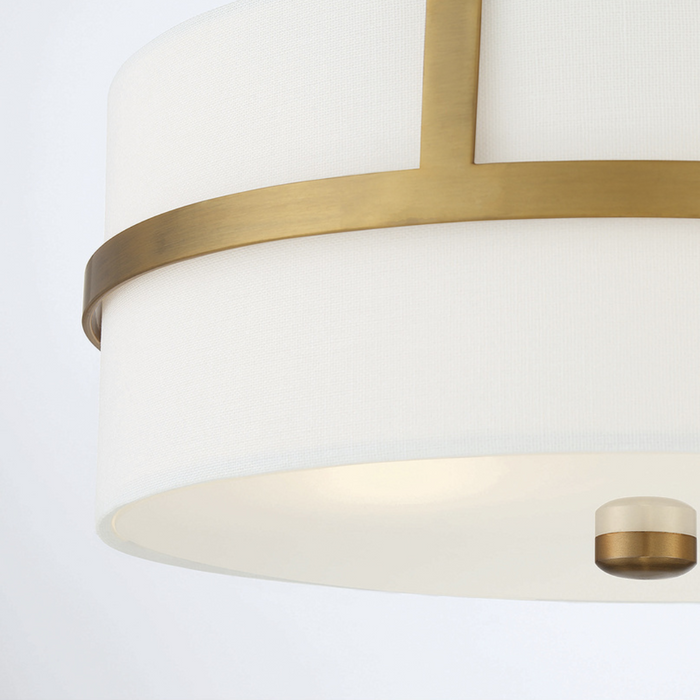 2-Light Drum Ceiling Light