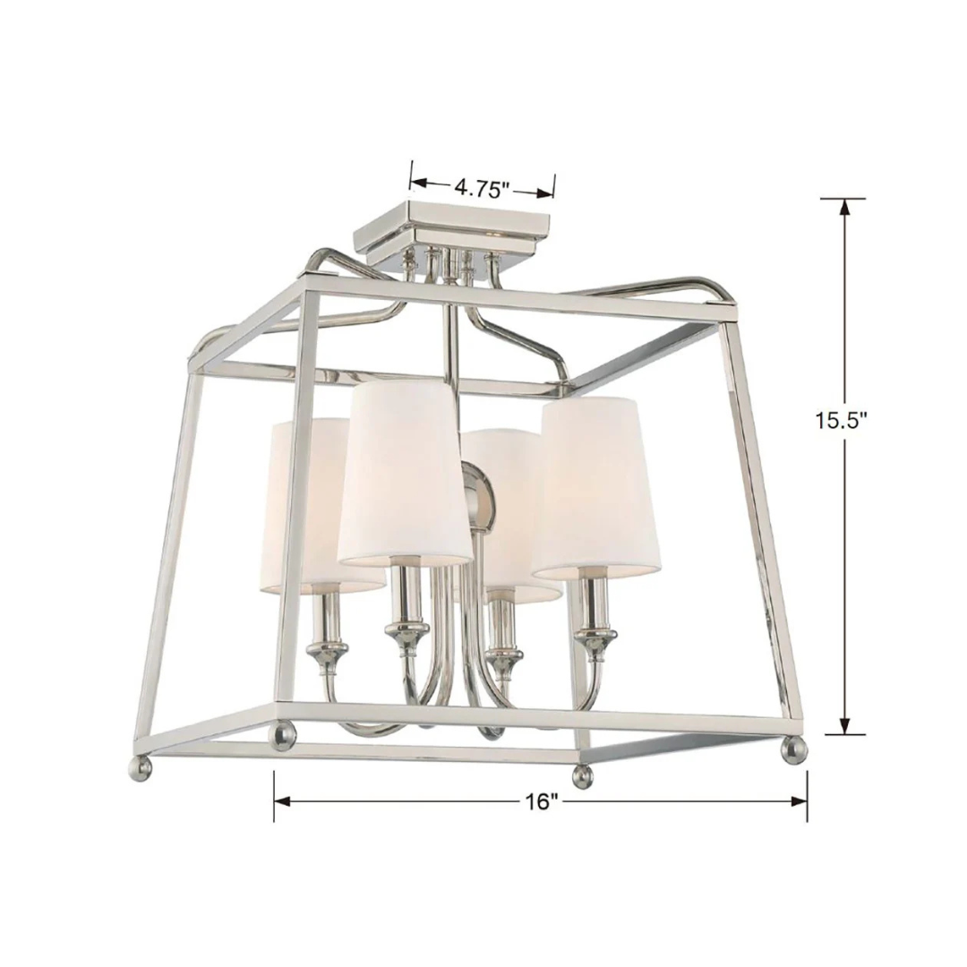 Libby Langdon Sylvan 4 Light Semi Flush [/w Shades]