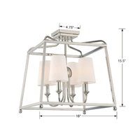 Libby Langdon Sylvan 4 Light Semi Flush [/w Shades]