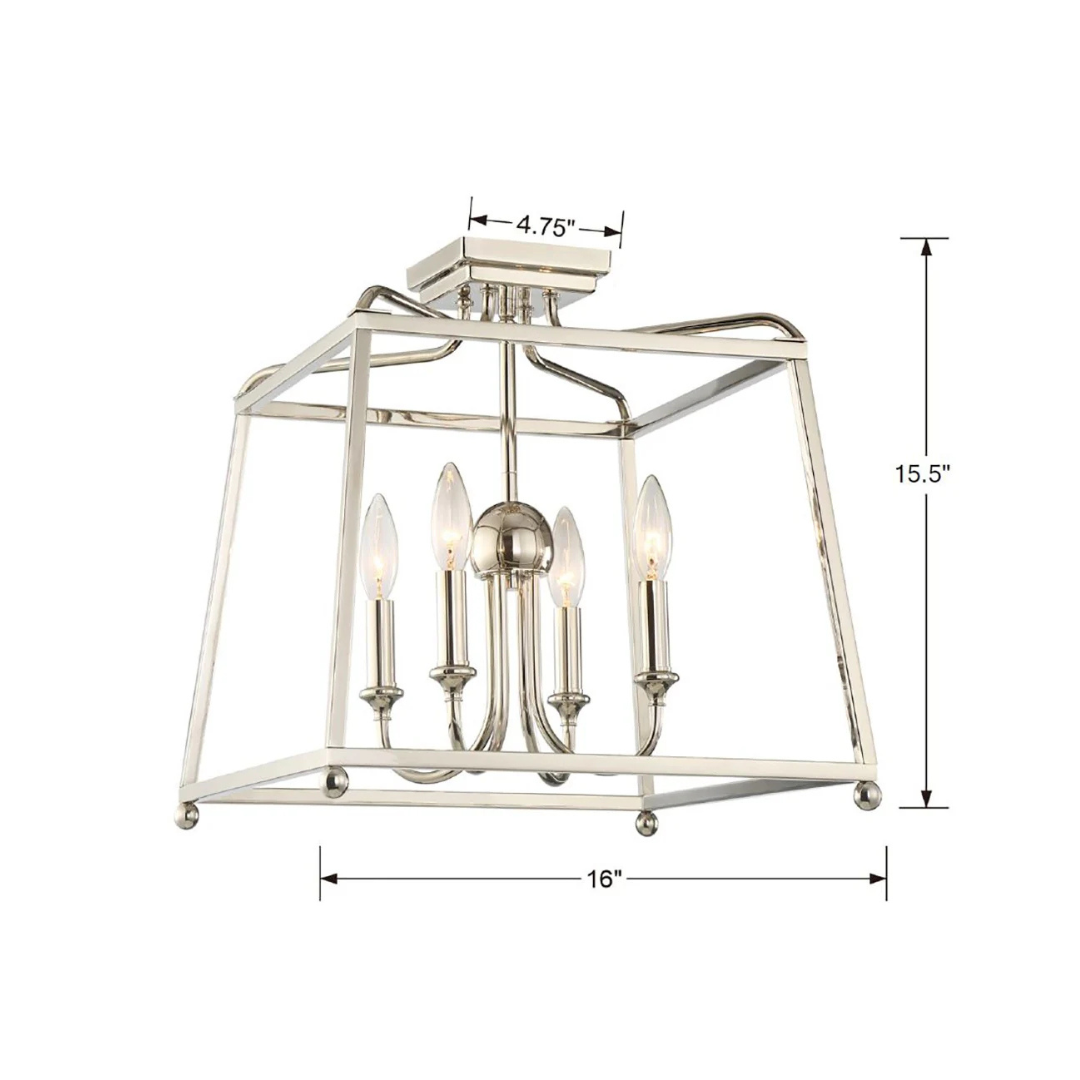 Libby Langdon Sylvan 4 Light Semi Flush