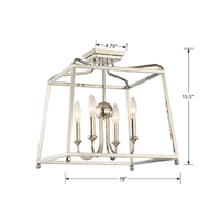 Libby Langdon Sylvan 4 Light Semi Flush