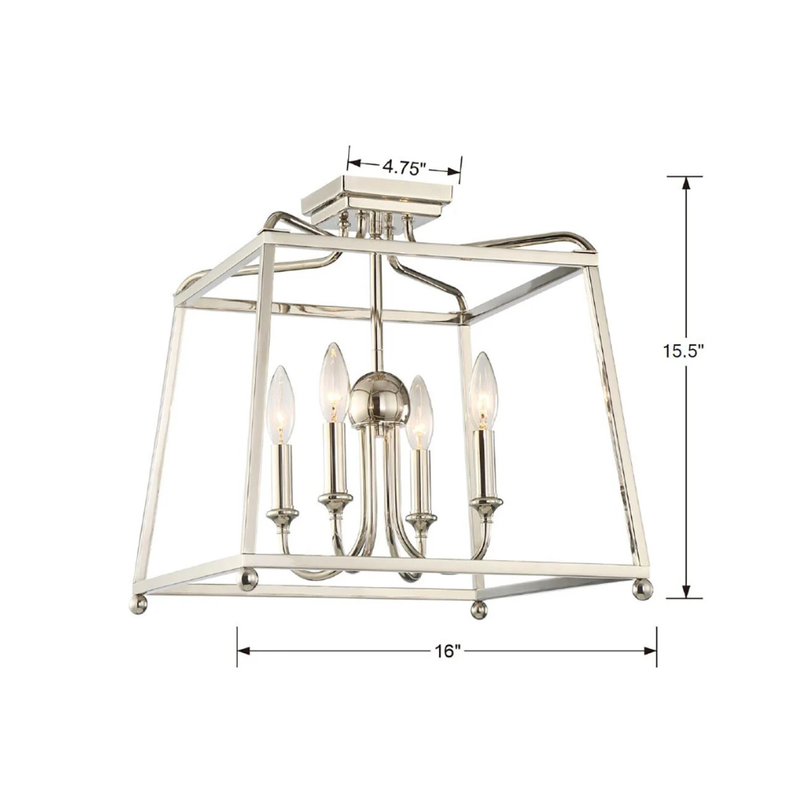 Libby Langdon Sylvan 4 Light Semi Flush