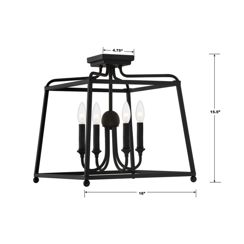 Libby Langdon Sylvan 4 Light Semi Flush