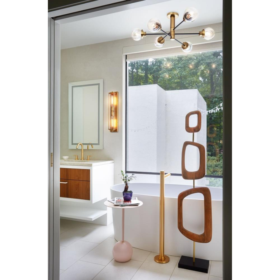 Poppy 36" Adjustable Semi-Flush Mount