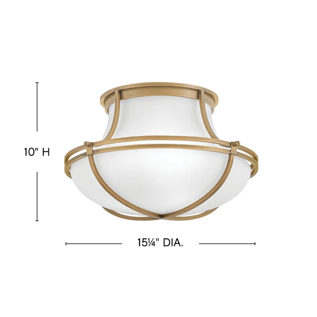 Saddler 15" Flush Mount