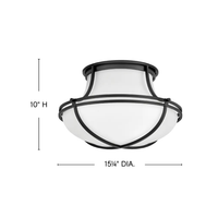 Saddler 15" Flush Mount