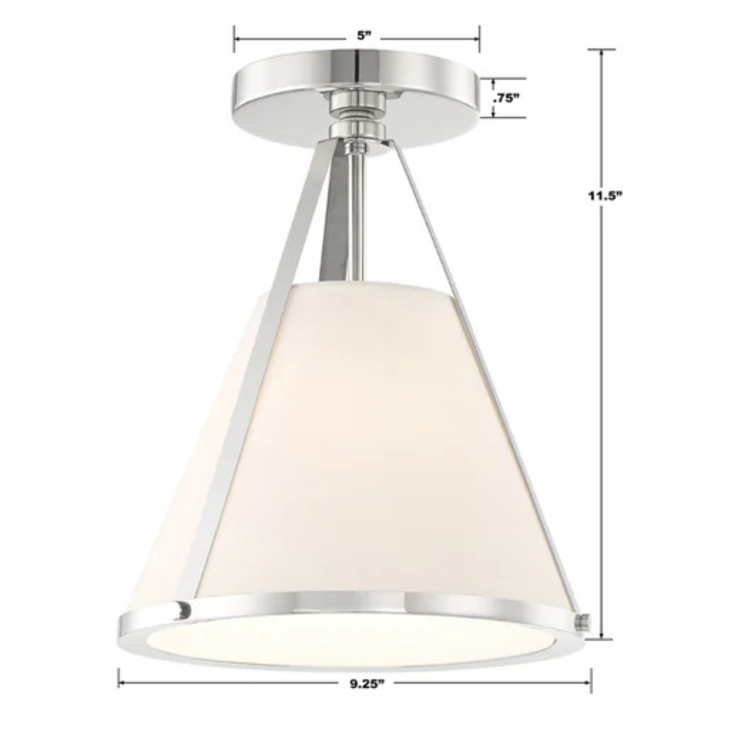 Fulton 1-Light Semi Flush