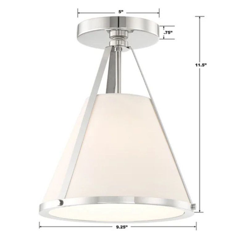 Fulton 1-Light Semi Flush