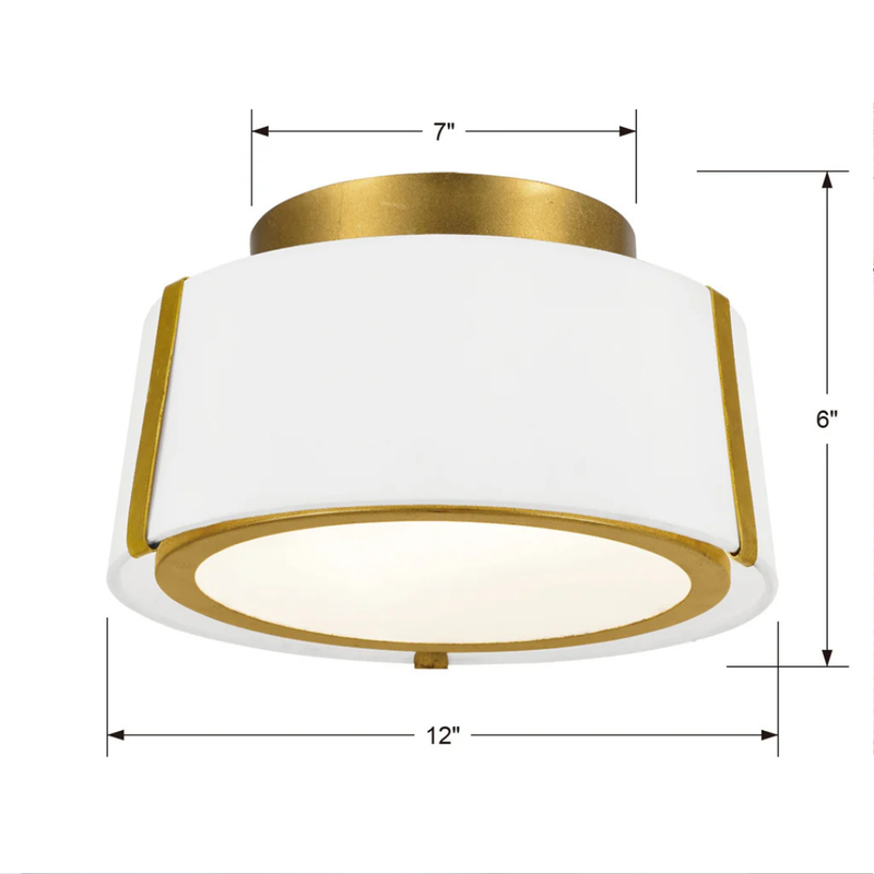 Fulton 2-Light Semi Flush