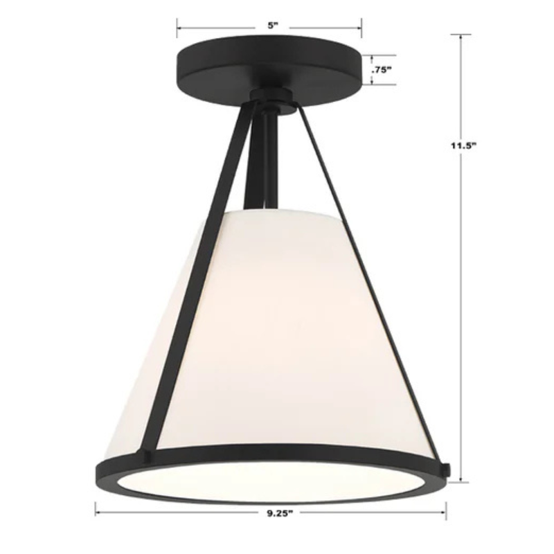 Fulton 1-Light Semi Flush