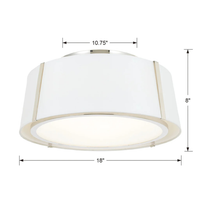 Fulton 3-Light Semi Flush