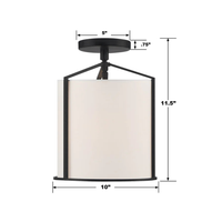 Carlyn 1 Light Convertible Semi Flush