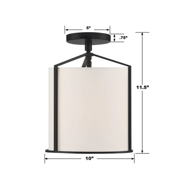 Carlyn 1 Light Convertible Semi Flush