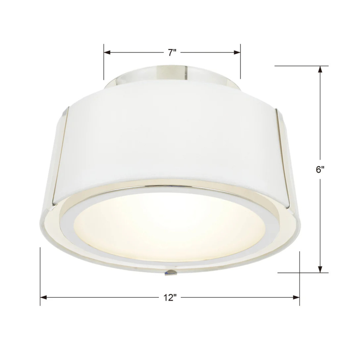 Fulton 2-Light Semi Flush