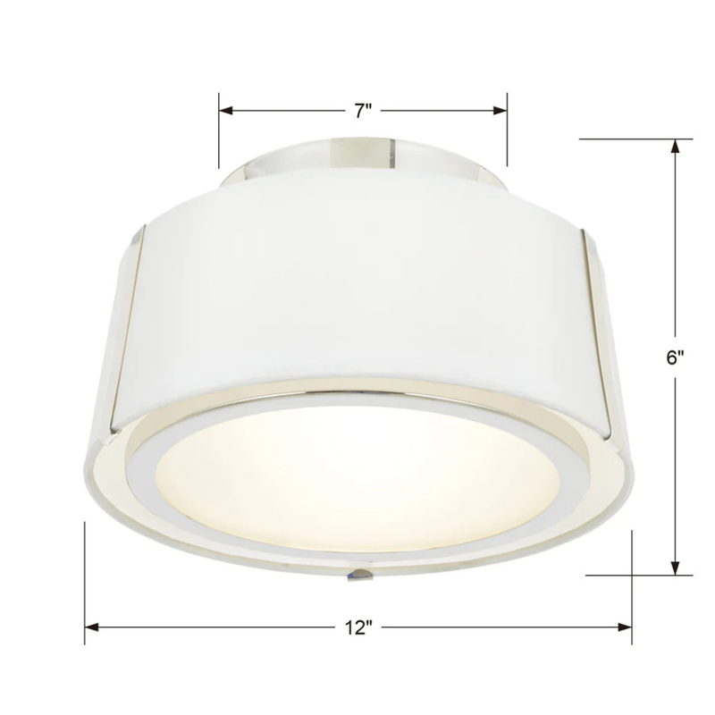 Fulton 2-Light Semi Flush