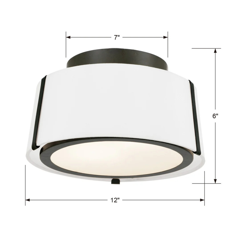 Fulton 2-Light Semi Flush