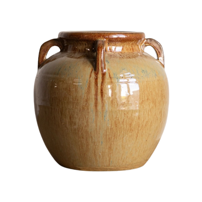 Cream Glazed 10" Vase