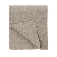 Malabar Throw Blanket - Stone