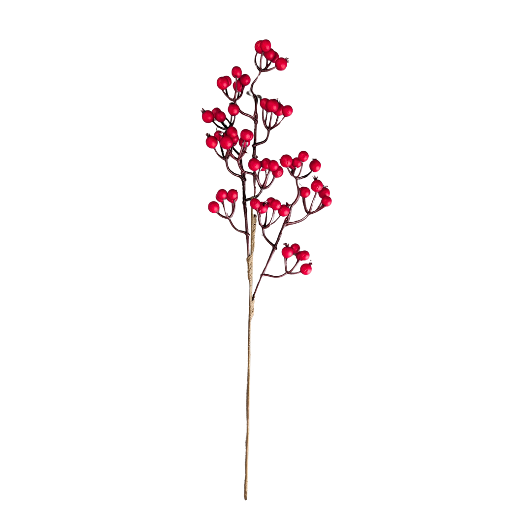 Red Berry Spray [24" Artificial Stem]