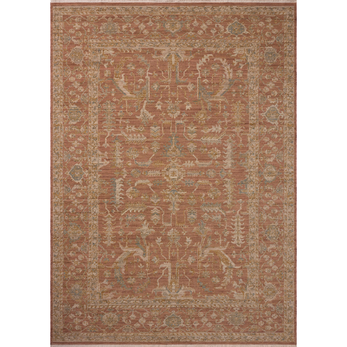 Reign REN-07 Rug [Terracotta/Sky]