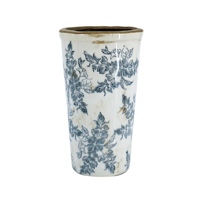 Floral Motif 9.5" Vase