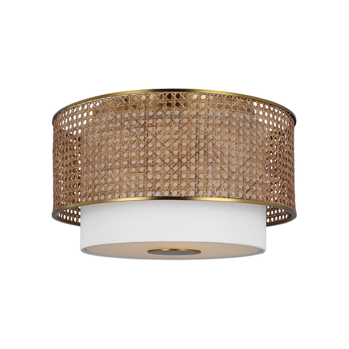 Sawyer Rattan Flush Mount