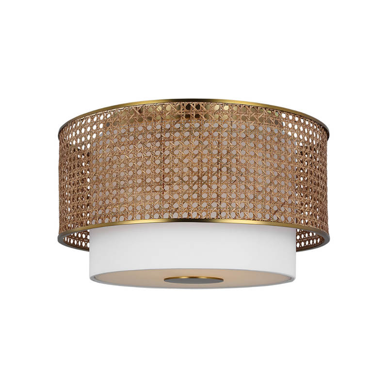 Sawyer Rattan Flush Mount