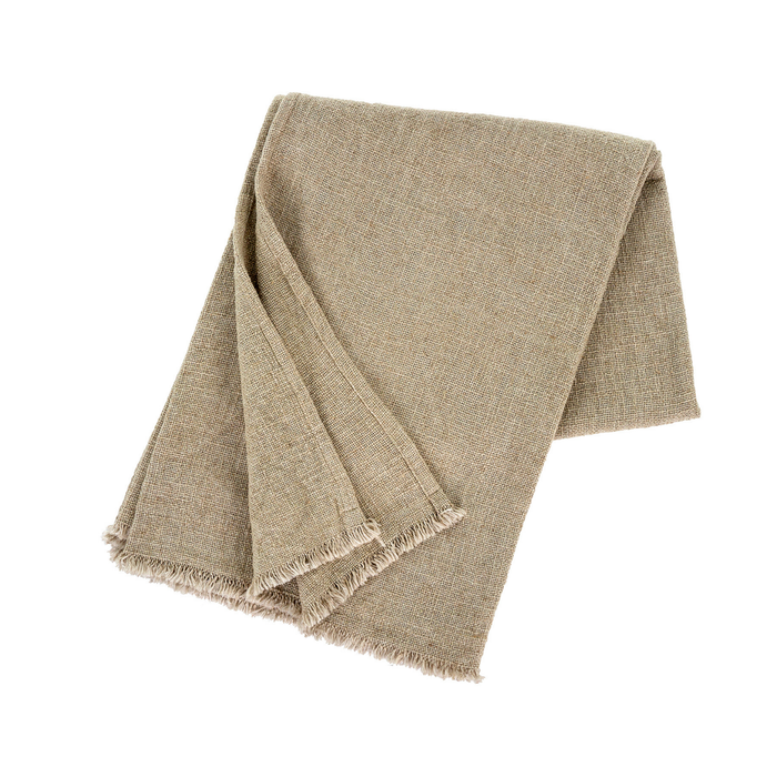 Selena Linen End of Bed Blanket [Lichen]