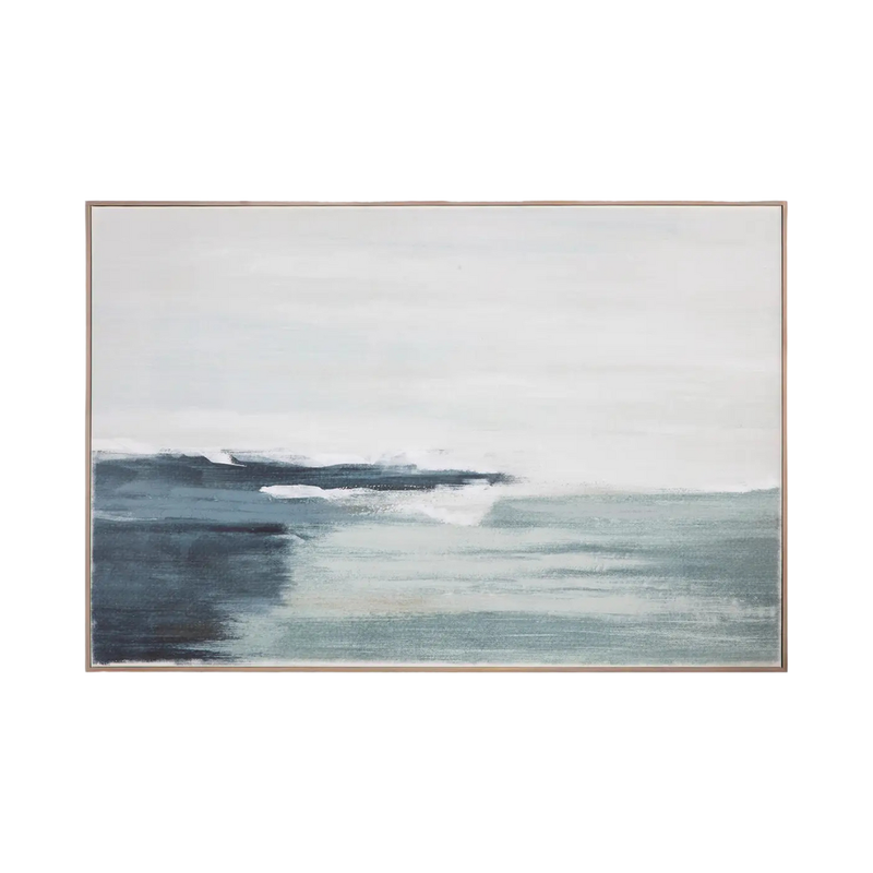 Shore Framed Print on Canvas [47"W x 31.5"H]