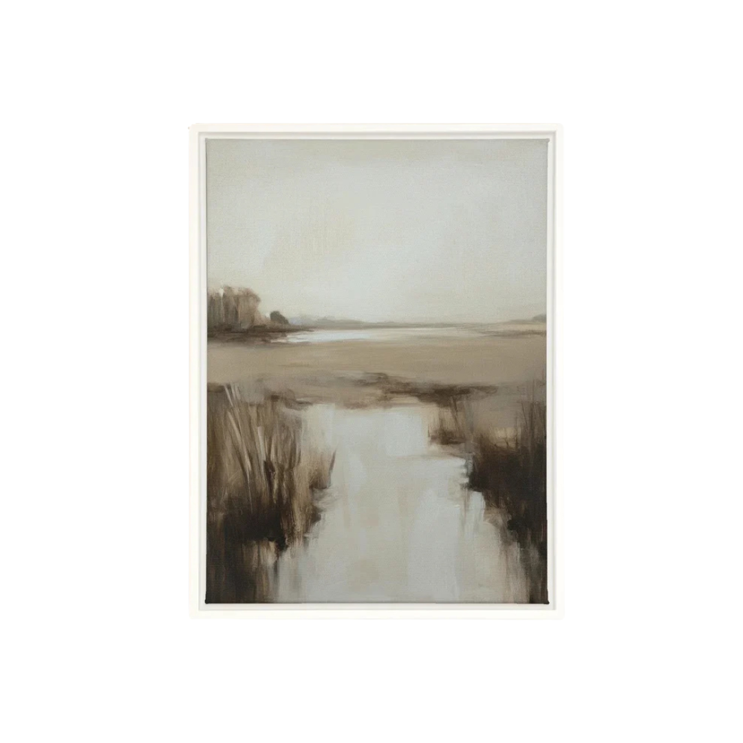 Misty Horizon [Artwork on Stretched Canvas]