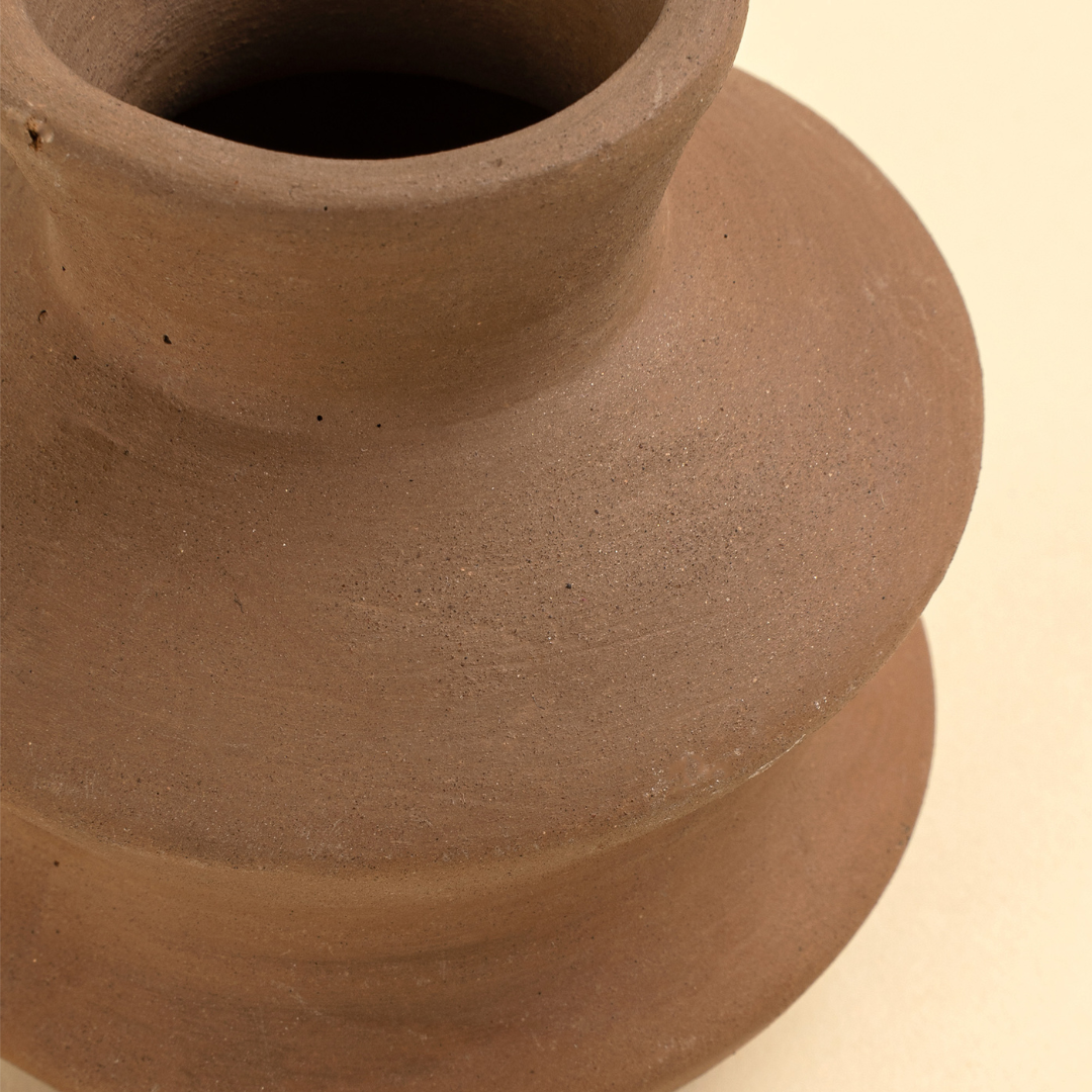 Wave Terracotta Bud Vase