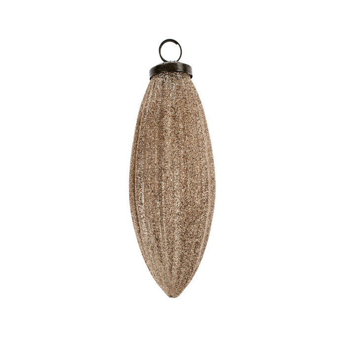 Rose Gold Shimmer Ornament - Drop