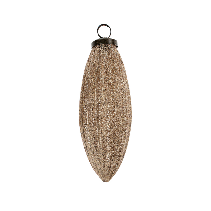 Rose Gold Shimmer Ornament - Drop