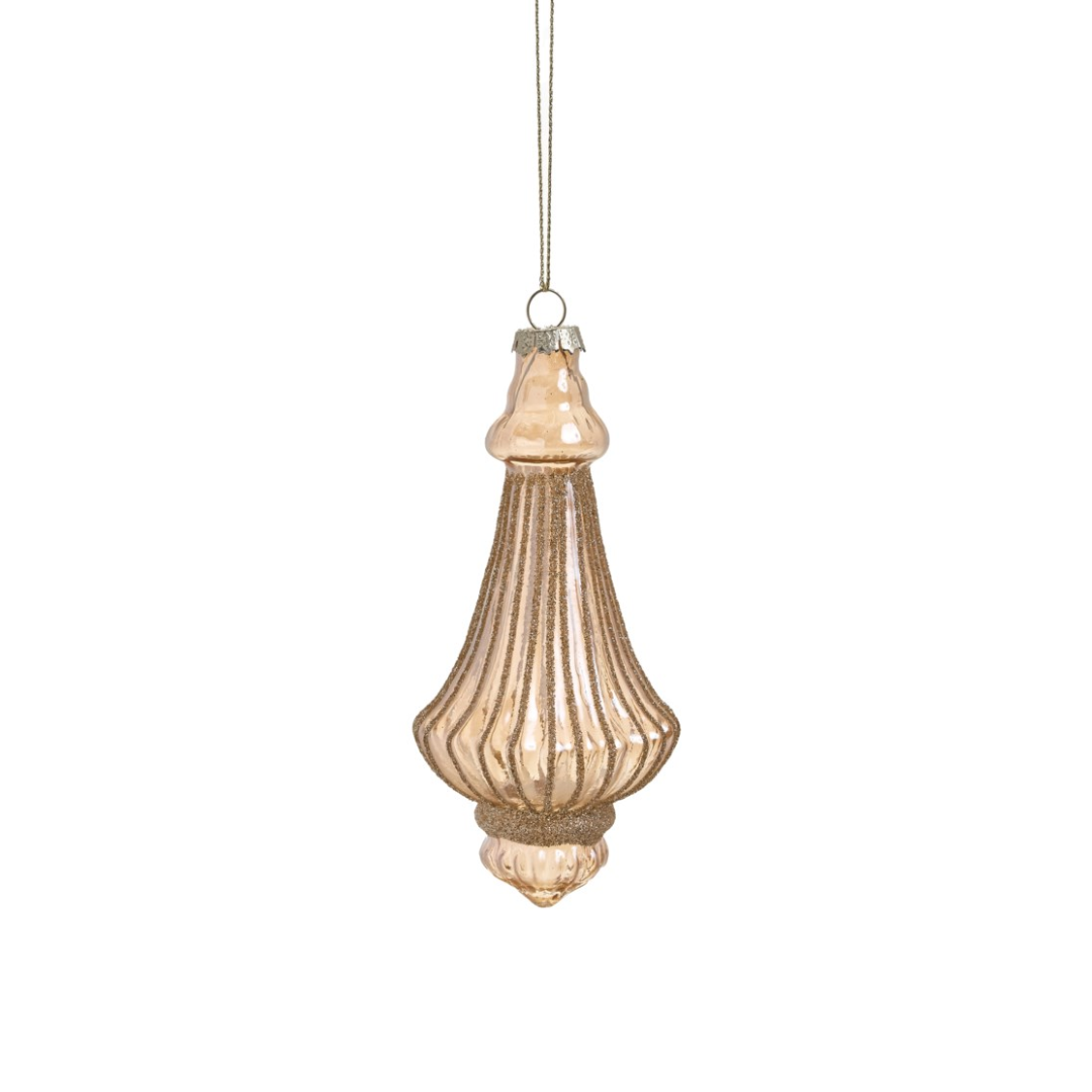 Gold Glass Drop Ornament
