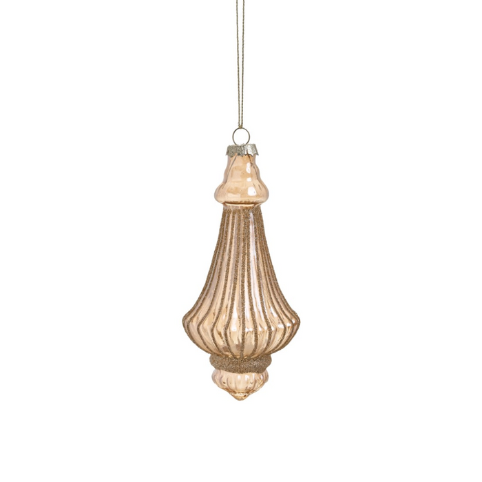 Gold Glass Drop Ornament