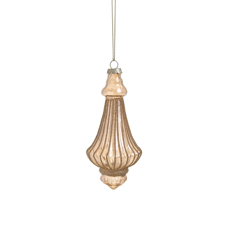Gold Glass Drop Ornament