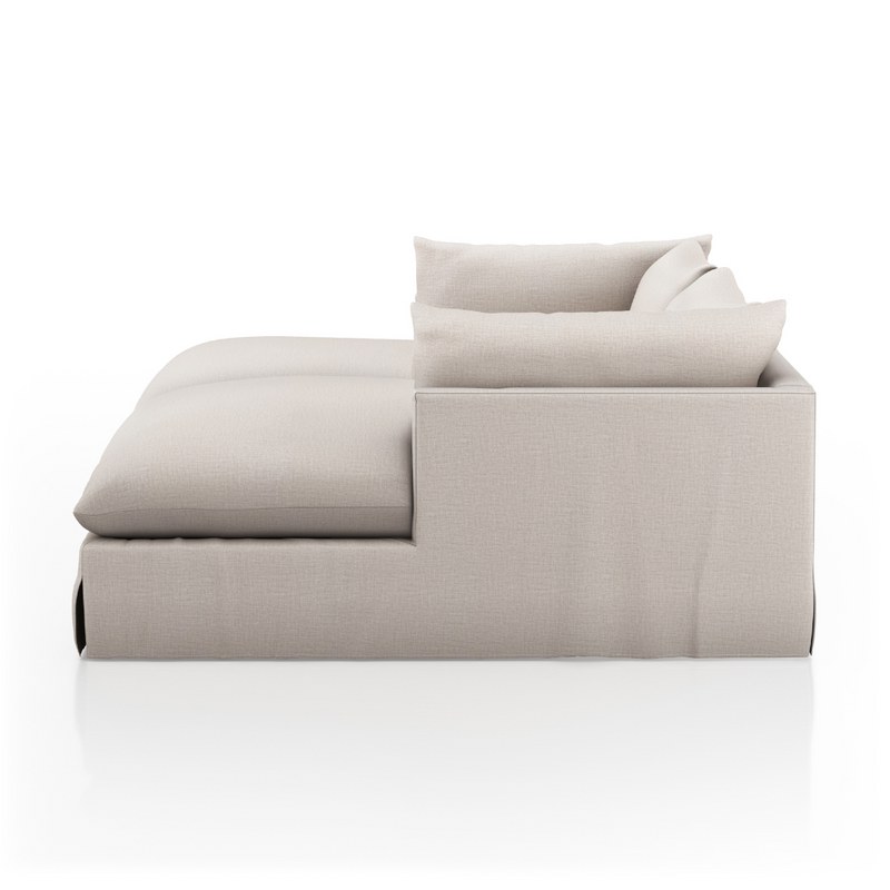 Hallie Slipcover Double Chaise Sectional