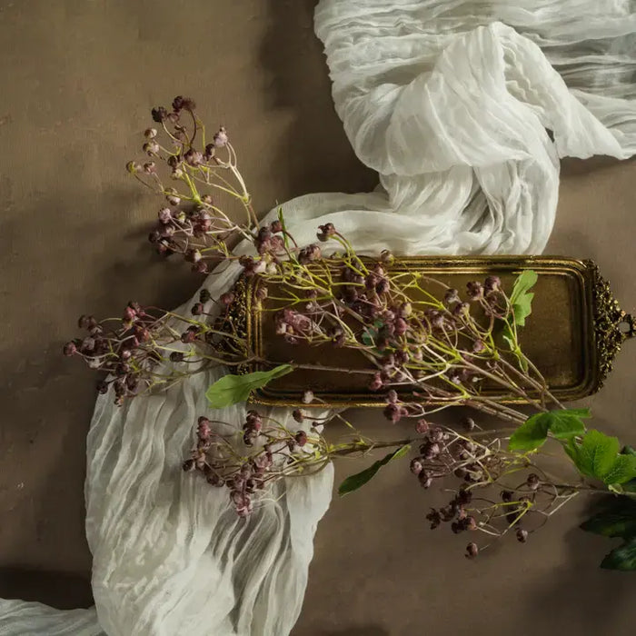 34" Wine Winter Daphne Spray