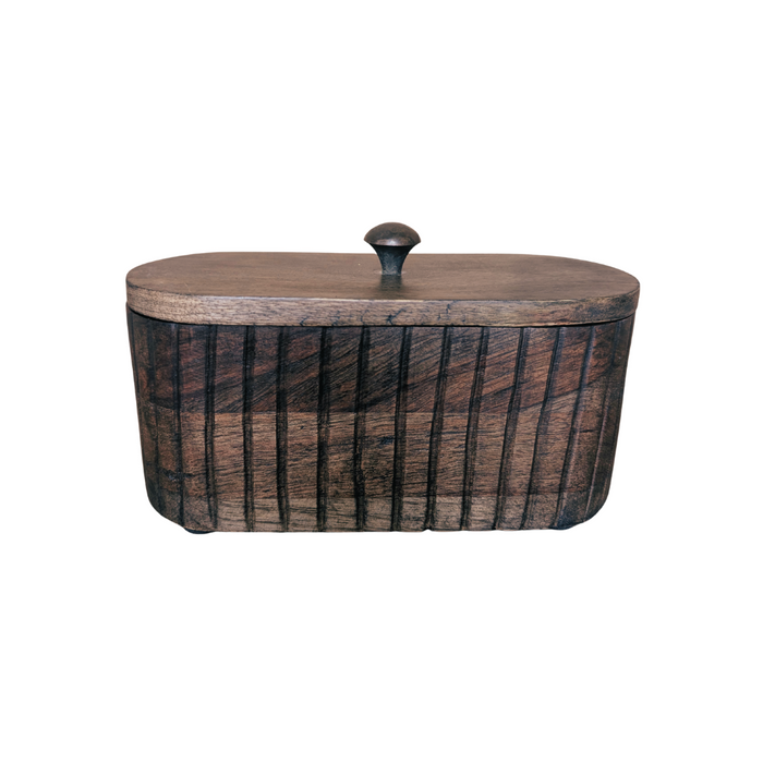 Fluted Mango Wood Box