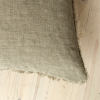 Lina Linen Lumbar Pillow Mink 14" x 31"