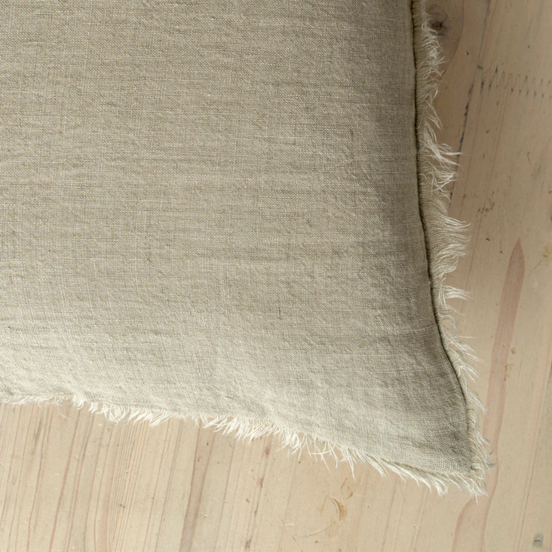 Lina Linen Lumbar Pillow Sand 14" x 31"