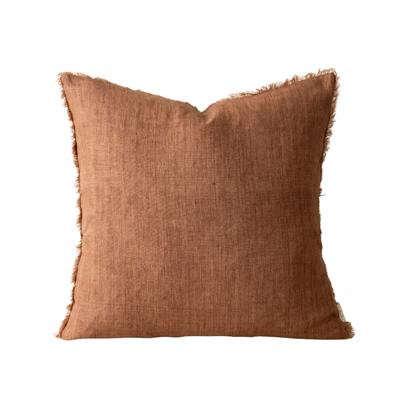 Lina Linen Pillow Rooibos 20x20