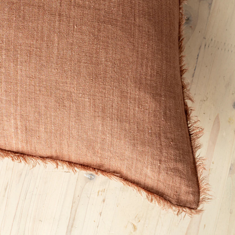 Lina Linen Pillow Rooibos 20x20