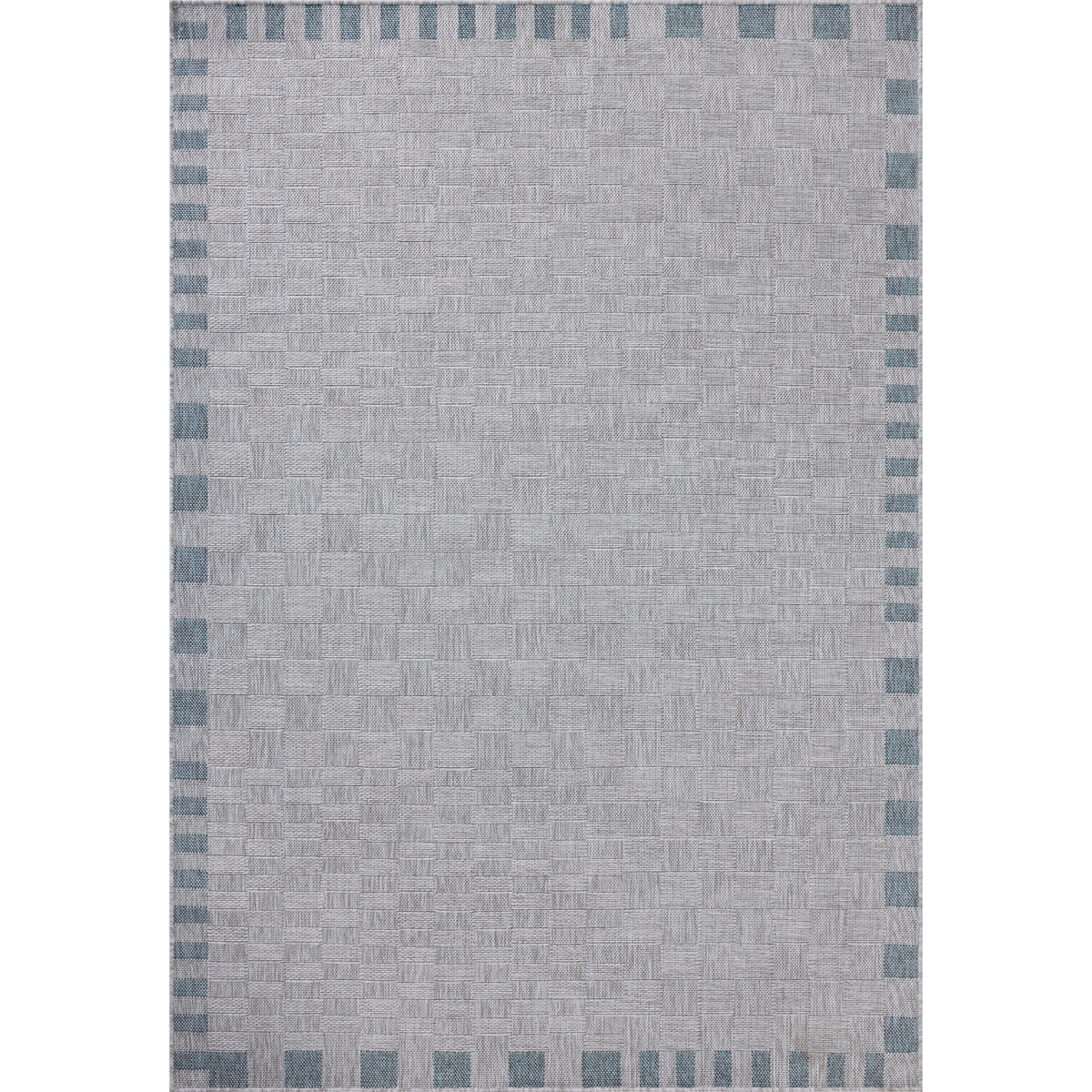 Topanga (Amber Lewis × Loloi) TOP-07 Indoor/Outdoor Rug [Silver/Blue]